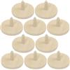 SHOWERORO Marcatore da Golf in Legno Rotondo 10 Pezzi, Colore Khaki | Campo da Golf, Finitura Naturale Elegante, Accessorio Riutilizzabile Lavorazione Accurata
