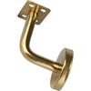 Haogui Supporto for corrimano in Oro, Staffa for ringhiera delle Scale, balaustra, staffe montate a Parete, ferramenta Manuale(Flat)