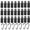 Wanfoou Clip per Teloni Set, 32 Pezzi Ganci per Tende da Sole e Telo Ombreggiante, Clip per Teloni Multifunzione per Campeggio, Clip per Tenda da Sole per Il Fissaggio di Teloni o Tende