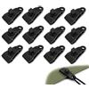 Yutissi 12 Ganci per Tende Clip per Tende, Regolabili per Piscine, Coperture Marine | Morsetti Tarp Clips per Telo Ombreggiante, Roulotte Coperture, Campeggio, Auto Camion Piscine e Barche
