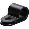 Haogui 50/100 Pezzi Morsetto di Montaggio Stile P Nero for Bicicletta in plastica Nylon a Forma R Clip for Cavi Vite Fissa Supporto for for Scheda PC(CC-4 Black 50pcs)