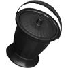 HORIALENCE Toilette Portatile per Adulti, Vasino Coperchio in Pp Nero | Viaggio e Outdoor, Design Antiscivolo Stabile e Leggero, Formato Pratico per Uso Quotidiano