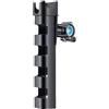 Generic Supporto per canna da pesca regolabile a 360°, resistente all'usura, con cuscinetto in silicone, staffa di installazione senza attrezzi per biciclette da strada e da montagna