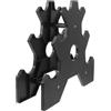 VINTORKY Rack Verticale per Manubri Piccolo a Tre Livelli in Plastica Nera