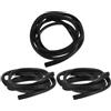 LIGIGWASH 3 Pezzi Protezione Lama SUP in PVC Nero, Striscia Salvabordo per Paddleboard, Protezione Affidabile per Tavola da Surf, per e Oceano