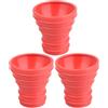 Abaodam Recuperatore di Palline da Golf Accessorio per Impugnatura Putter Rosso 3 Pezzi Ventosa in Gomma per Palline da Golf, Campi di Gara e Practice Range
