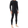 APLVFFZH Tuta da Donna per Immersione Muta Isolante Neoprene 3mm Comfort Protezione Asciugatura Veloce Adatta a Nuoto Mare Esercizi Atletici, L, Uomo Nero