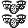 Kisangel 6 Pezzi Tasca per Biliardo in TPE Nero Design Unico, Accessorio per Tavolo da Biliardo Professionale Che Previene la Caduta delle Palle e Contiene Le Biglie
