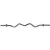 Hobbyesport Bilanciere 120 cm Sagomato Curl Bar Screw diametro 25 mm chiusura a vite