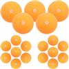 WRITWAA Palline da Ping Pong per Allenamento con Fori 50 Pezzi | Pp Arancia, Design Sospeso con Tappo, Stabilità Migliorata, Uso Specifico per Trainer da Tavolo