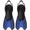Gralara da Nuoto a Piede Regolabili Materiale PP con Tasca Aderente Tallone Facile da Indossare E Togliere Suola Antiscivolo Propulsione Migliorata Ridotta , Nero Blu , S-md 26-37