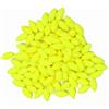 Generic Indicatori di Attacco da Pesca da 100 Pezzi Perline di Colore Brillante per Accessori da Pesca per Pescatori, Plastica Resistente con Eccellente galleggiabilità (Yellow)