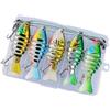 Generic Esche Swimbait Muti-Sezione Snodata Casting Esche dure Treble Hook Crankbait Affondamento Attrezzatura da nuoto Esche Esche Artificiali Segmento Pesca Swimbait