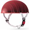 PETSOLA Casco Pieghevole Bicicletta Casco Bici Casco Ciclismo Casco City Ventilato con Fori a Nido Dape Leggero Compatto Facile da Riporre Adatto per Uomini E, Red