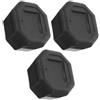 SHINEOFI 3 Pezzi Copertura per Manico di Racchetta Tennis in Plastica Nera, Accessorio per Racchetta Tennis Precisione Artigianale per Comfort e Controllo Superiori