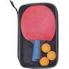 JUMPLAWN 2 Pezzi Set di Racchette da Ping Pong con Manico Corto in Pioppo e Gomma, Racchette da Allenamento Comode per Principianti Sportivi con 3 Palline per Controllo la Precisione