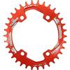 DUANSIYU Corone per Bicicletta 96BCD Corona Ovale 32T 34T 36T 38T Ciclismo MTB Bici Ruota dentata Piastra 96 BCD(36T,Red)