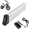 JHKJ Batterie al Litio per Bicicletta Pieghevole da 36V e 48V