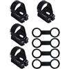 OSOLADY Snorkel Keeper Clip in Silicone e ABS Nero, Regolabile, Leggero, per Fissare Boccaglio alla Maschera da Immersione, Accessorio Subacqueo