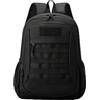 NAQAOI Zaino tattico militare da 20 l, per escursionismo, campeggio, caccia, uso quotidiano, per uomini e donne, Nero , 45X29X19cm, Tattico