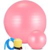 Yoxovo Palla da ginnastica e 23 cm, set di palline da pilates, anti-scoppio, antiscivolo, pallina per equilibrio, palla da yoga, per casa, palestra e ufficio