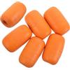 SOLUSTRE 6 Pezzi Boa Galleggiante Ovale Arancione in PVC per Reti e Corde