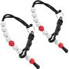 Housoutil 2 Pezzi Contatore Punteggi Golf Contapunti Golf Rosso in Plastica Fibbia Portatile e Leggero Uso Outdoor