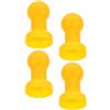 HOODANCOS 4 Pezzi Tappi per Pali Trampolino Gialli in Plastica, Ricambio | Design Creativo Sagomato, per Trampolino e Rete, Accessorio Importante Buona Durata