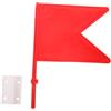 NESTINGHO Bandiera Direzionale per Equitazione Rosso per Salto Ostacoli | 11, 2x8, 7x0, 6 Pollici, Acciaio e Plastico, per Eventi di Horsemanship e Gestione Rapida