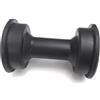 Alanmoship Confezione da 2 ruote scorrevoli in plastica da 60 mm per vogatore con cuscinetti 608Zz, silenzioso, parte di ricambio per attrezzature da palestra e fitness, colore nero