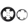 DUANSIYU Corone per Bicicletta Bici da Strada Doppia Corona 110bcd Rotonda 52 36T 53 39T 54 40T 50 34 48 33T(Round 54-40T)