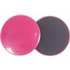 Wswqop Disco Pilates Dischi Scorrevoli Slider Fitness Attrezzo Addominali Disco Allenamento Doppia Superficie per Proteggere le Articolazioni Durante, Rose Red