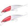 Generic Set di Esche Artificiali per Pesciolini Affondanti 2 Pezzi Esca da Pesca Realistica in Materiale ABS di Alta qualità per la Pesca in Acqua Dolce e Salata