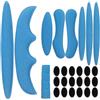 NULYLU Imbottitura Interna per Casco Blu, Set 1 Pezzo in Spugna | Kit di Ricambio per Ciclismo ed E-bike, Inserti con Chiusura a Strappo, Alta Aderenza