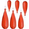 GALPADA 6 Pezzi Tappo per Pratica di Lancio da Pesca, Casting Plug per Allenamento, PVC, Arancia, Riutilizzabile, Portatile, per Pesca in Acqua Ferma, Principianti e Pescatori