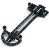 LifenaviStore Altimetro per auto RC Strumento di regolazione preciso in lega di alluminio con scala per telaio Camber e distanza della corsia blu nero (è nero)