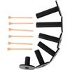 Housoutil 6 Pezzi Set di Tee da Golf in Gomma per Tappetino, Nero | Supporto Stabile con Base Antiscivolo, Altezze Versatili e Basi Rinforzate, per Driving Range e Allenamento