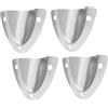 Luxshiny Piastra di Ventilazione in Acciaio Inox per Barca 4 Pezzi