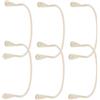 POPETPOP 6 Pezzi Fissatore Rete da Biliardo Supporto Tasca per Tavolo da Biliardo Supporto Tasca Angolare Beige Plastica Installazione Facile per Pool Table