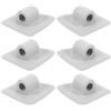 Mikikit 6 Pezzi Supporto Motore Quadrato per Kayak e Barche PVC Bianco | Fissaggio per Motore, Compatibile Canoe e Gommoni, Accessorio per Pesca e Rafting