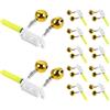 Abaodam 12 Pezzi Allarme Luminoso LED per Estremità Canna da Pesca Verde