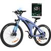 HX Q5 Shark Bici Elettrica uomo da Montagna,mtb 27.5'' bicicletta elettrica Per Pendolari Urbani,85Nm 48V 15Ah Batteria Rimovibile,25km/h & Autonomia 60-80km,Sospensione Regolabile,e bike elettrica