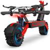 Zylvro 11 Monopattino elettrico per adulti, con batteria da 52V 20Ah, autonomia di 70 km, sblocco intelligente NFC e doppio freno a disco, fuoristrada pneumatico antiscivolo, F5
