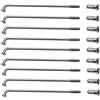 QQY Raggi 10G Raggi Bici 20pcs 10G Raggi con 12mm Nipples 45-220mm Raggi Bicicletta Raggi per E-Bike Moto (185mm)