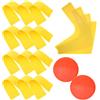 Beaupretty Marcatori da Allenamento Calcio e Tennis, Segnaposto Tondi Gialli Pvc