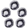WESIEVYA Rete per Chignon Danza Nero in Mesh 5 Pezzi per Balletto | Riutilizzabili, Delicati e Raffinati, per Performance, Ragazze e Donne, Copertura in Pizzo
