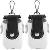 GOOHOCHY 2 Pezzi Borsa Porta Palline da Golf, Mini Borsa da Cintura per 2 Palline, Pu e Metallo, Portatile, con Fibbia e Portachiavi, per Allenamento e Pratica