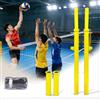 GENERIC Pali Da Pallavolo/badminton Resistenti, Rete Da Pallavolo Professionale Con Pali Regolabili In Altezza, Pali Da 2,4 Metri Per Rete Da Pallavolo Per Giardino, Per Stadi Scolastici Interni Ed