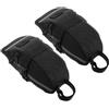 PRETYZOOM 2 Pezzi Borsa Sella Bici Compatta, Borsello Posteriore in Nylon Nero