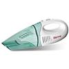 Girmi AP10 Aspirapolvere Ricaricabile Portatile, Wet & Dry Ciclone, 550 ml, Batteria al Lithio, 4.8V, Accessori inclusi, Bianco/Verde acqua